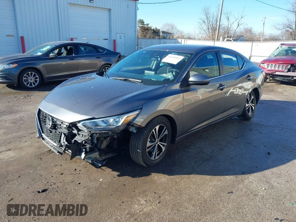 2021 Nissan Sentra SV with VIN 3N1AB8CV5MY284230, listed as a IAAI auction lot 41658309 with 56,267 mi miles. Bid and sale history available at carsss.com. Image 18.
