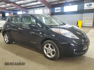 2012 Nissan LEAF SL with VIN JN1AZ0CP5CT017515, listed as a Copart auction lot 56377265 with 60,217 mi miles and Clean Title. Bid and sale history available at DreamBid. Image 4.