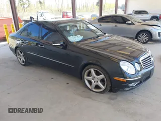 2009 Mercedes-Benz E-Class Luxury 3.5L with VIN WDBUF56X29B409585, listed as a IAAI auction lot 42046431 with 217,755 mi miles. Bid and sale history available at carsss.com. Image 1.
