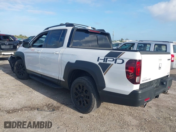 2023 Honda Ridgeline Black Edition with VIN 5FPYK3F81PB006534, listed as a IAAI auction lot 41947335 with 38,127 mi miles and . Bid and sale history available at DreamBid. Image 3.
