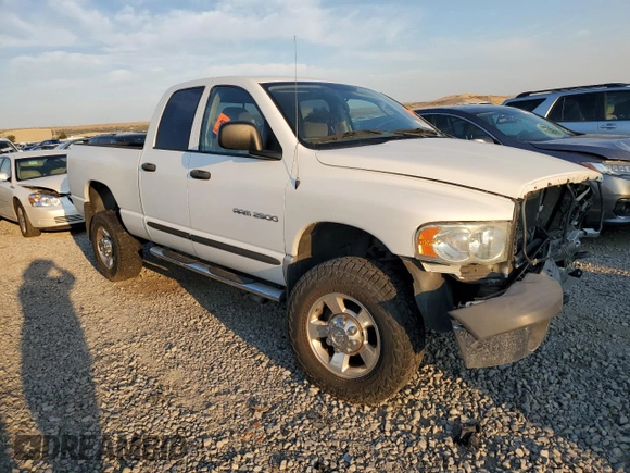 2005 Dodge Ram 2500 SLT with VIN 1D7KS28D05J636771, listed as a Copart auction lot 69638724 with 0 mi miles and Salvage Title. Bid and sale history available at carsss.com. Image 4.