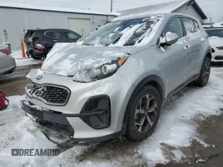 2020 Kia Sportage LX with VIN KNDPM3AC8L7757284, listed as a Copart auction lot 84895354 with 109,122 mi miles and Salvage Title. Bid and sale history available at DreamBid. Image 1.