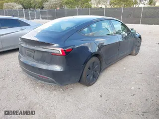 2024 Tesla Model 3 with VIN 5YJ3E1EA0RF756142, listed as a IAAI auction lot 41736229 with 9,172 mi miles. Bid and sale history available at carsss.com. Image 4.