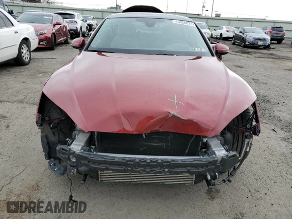 2018 Audi A5 Sportback Prestige with VIN WAUCNCF55JA128987, listed as a Copart auction lot 46328073 with 47,054 mi miles. Bid and sale history available at carsss.com. Image 5.