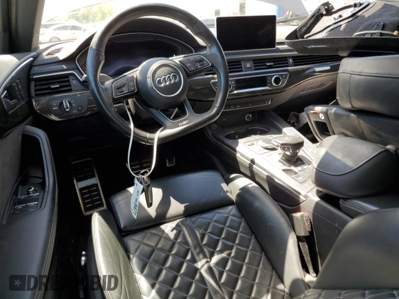 2018 Audi S4 Premium Plus with VIN WAUB4AF45JA100763, listed as a Copart auction lot 57312904 with 91,328 mi miles. Bid and sale history available at carsss.com. Image 8.