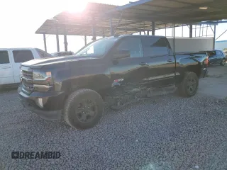 2017 Chevrolet Silverado 1500 LTZ with VIN 3GCUKSEC9HG452028, listed as a Copart auction lot 47485985 with 142,107 mi miles and Salvage Title. Bid and sale history available at DreamBid. Image 1.
