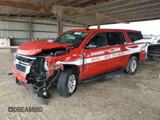 2020 Chevrolet Suburban Commercial with VIN 1GNSKKEC4LR254559, listed as a Copart auction lot 47543905 with 51,587 mi miles and Salvage Title. Bid and sale history available at carsss.com. Image 1.