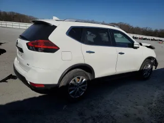 2017 Nissan Rogue SL with VIN JN8AT2MTXHW141733, listed as a Copart auction lot 46871025 with 120,769 mi miles and Salvage Title. Bid and sale history available at DreamBid. Image 3.
