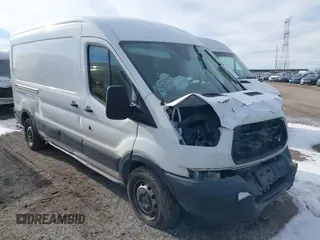 2017 Ford Transit with VIN 1FTYR2CM9HKA61043, listed as a IAAI auction lot 41282597 with 201,456 mi miles. Bid and sale history available at carsss.com. Image 1.