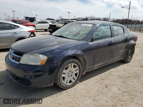 2013 Dodge Avenger SE with VIN 1C3CDZAB4DN652039, listed as a Copart auction lot 48519515 with 171,175 mi miles and Clean Title. Bid and sale history available at carsss.com. Image 1.