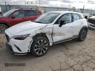 2019 Mazda CX-3 Grand Touring with VIN JM1DKFD79K0431879, listed as a Copart auction lot 43578135 with 100,860 mi miles and Salvage Title. Bid and sale history available at carsss.com. Image 1.
