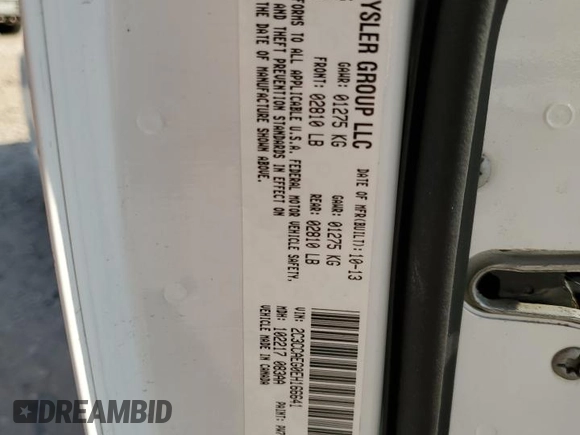 2014 Chrysler 300 with VIN 2C3CCAEG0EH166641, listed as a Copart auction lot 43961855 with 125,655 mi miles and Salvage Title. Bid and sale history available at carsss.com. Image 12.