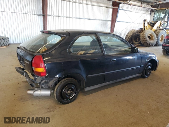 1998 Honda Civic DX with VIN 2HGEJ6343WH121454, listed as a Copart auction lot 47982075 with 215,221 mi miles and Salvage Title. Bid and sale history available at DreamBid. Image 3.
