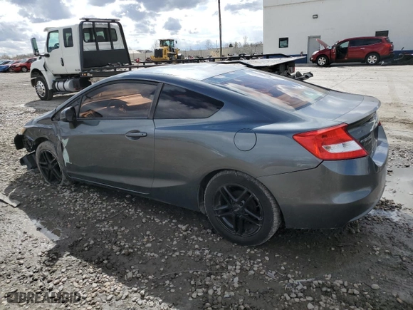 2012 Honda Civic Cpe LX with VIN 2HGFG3B56CH524707, listed as a Copart auction lot 49356775 with 180,290 mi miles and Salvage Title. Bid and sale history available at carsss.com. Image 2.