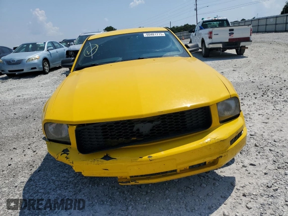 2005 Ford Mustang Deluxe с VIN 1ZVFT80N155198395, выставлен на аукционе Copart как лот 60481775 с пробегом 121 062 миль миль и Списание • Salvage title. История ставок и продаж доступна на DreamBid. Изображение 5.