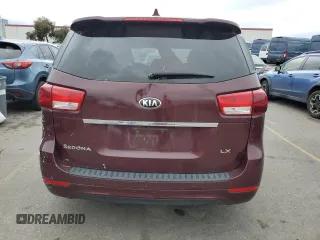 2016 Kia Sedona LX with VIN KNDMB5C17G6088744, listed as a Copart auction lot 43519815 with 130,727 mi miles and Clean Title. Bid and sale history available at carsss.com. Image 6.