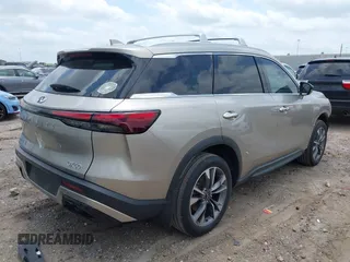 2023 Infiniti QX60 Luxe with VIN 5N1DL1FR8PC354793, listed as a IAAI auction lot 42272819 with 24,569 mi miles and . Bid and sale history available at DreamBid. Image 4.