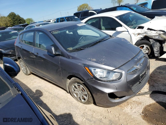 2014 Hyundai Accent GS with VIN KMHCT5AE8EU169416, listed as a Copart auction lot 50053165 with 172,739 mi miles and Salvage Title. Bid and sale history available at carsss.com. Image 4.