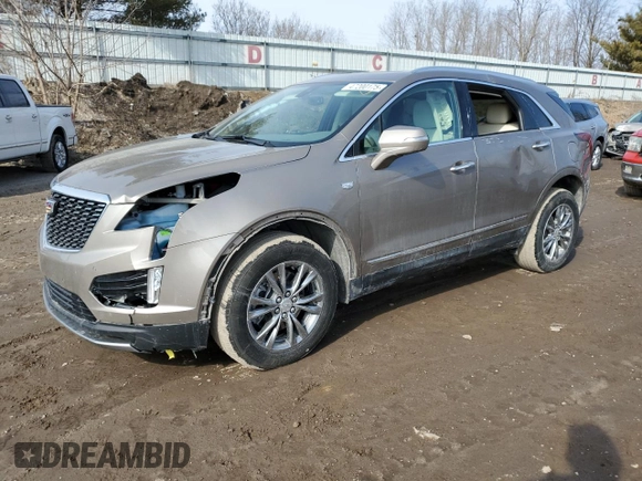 2022 Cadillac XT5 AWD Premium Luxury with VIN 1GYKNDRSXNZ121976, listed as a Copart auction lot 47200175 with 21,627 mi miles and Clean title. Bid and sale history available at DreamBid. Image 1.