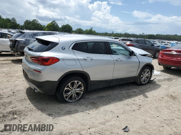2018 BMW X2 sDrive28i with VIN WBXYJ3C39JEJ82814, listed as a Copart auction lot 59498615 with 74,550 mi miles and Salvage title. Bid and sale history available at DreamBid. Image 3.