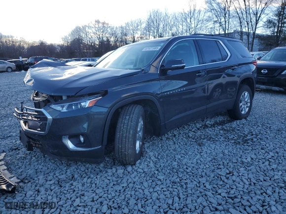2020 Chevrolet Traverse LT Cloth with VIN 1GNEVGKWXLJ206563, listed as a Copart auction lot 47421985 with 0 mi miles and Salvage Title. Bid and sale history available at carsss.com. Image 1.