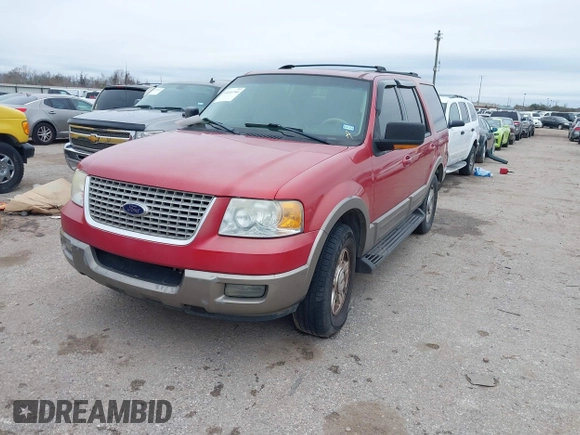2003 Ford Expedition Eddie Bauer with VIN 1FMFU17L43LA92880, listed as a IAAI auction lot 41616760 with 216,714 mi miles. Bid and sale history available at carsss.com. Image 2.