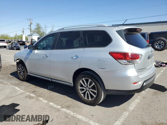 2015 Nissan Pathfinder Platinum with VIN 5N1AR2MMXFC678664, listed as a Copart auction lot 55984535 with 121,831 mi miles and Salvage title. Bid and sale history available at DreamBid. Image 2.