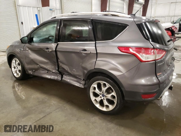 2014 Ford Escape Titanium with VIN 1FMCU9J95EUA84671, listed as a Copart auction lot 47398165 with 84,453 mi miles and Salvage Title. Bid and sale history available at DreamBid. Image 2.