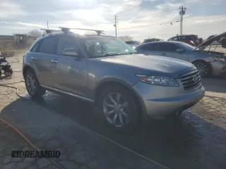 2008 Infiniti FX with VIN JNRAS08U48X101003, listed as a Copart auction lot 46647725 with 208,768 mi miles and Salvage title. Bid and sale history available at DreamBid. Image 4.
