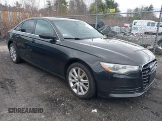 2013 Audi A6 2.0T Premium Plus with VIN WAUGFAFC4DN084091, listed as a IAAI auction lot 41987141 with 155,712 mi miles. Bid and sale history available at carsss.com. Image 1.