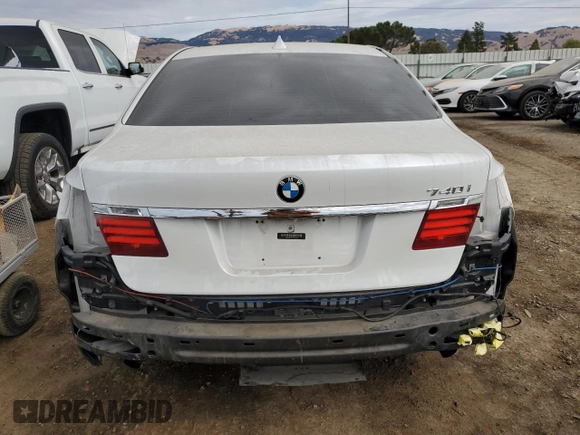 2013 BMW 7 Series 740i with VIN WBAYA6C58DC995137, listed as a Copart auction lot 75774104 with 61,847 mi miles and Salvage Title. Bid and sale history available at carsss.com. Image 6.