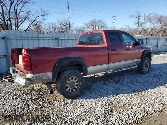 2007 Dodge Ram 2500 SLT with VIN 3D7KS28C87G723054, listed as a Copart auction lot 47220295 with 262,086 mi miles and Salvage Title. Bid and sale history available at carsss.com. Image 3.