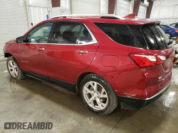 2019 Chevrolet Equinox Premier with VIN 2GNAXXEV6K6218359, listed as a Copart auction lot 73093784 with 122,529 mi miles and Salvage Title. Bid and sale history available at DreamBid. Image 2.