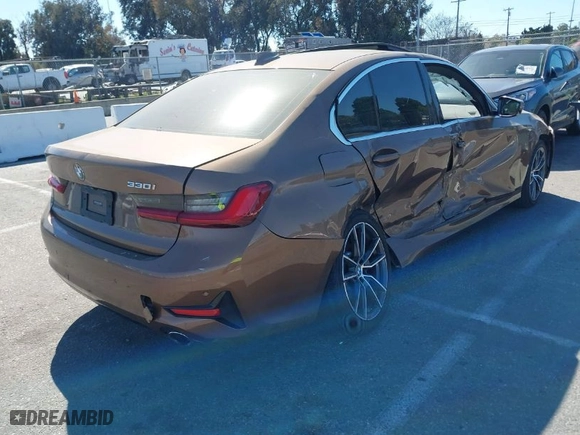 2020 BMW 3 Series 330i with VIN WBA5R1C06LFH52851, listed as a IAAI auction lot 41701808 with NaN miles. Bid and sale history available at carsss.com. Image 4.