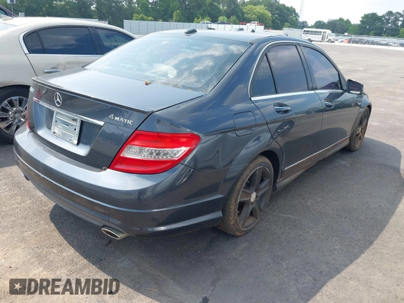 2011 Mercedes-Benz C 300 Sport with VIN WDDGF8BB6BR145705, listed as a IAAI auction lot 42325704 with 140,361 mi miles and . Bid and sale history available at DreamBid. Image 4.