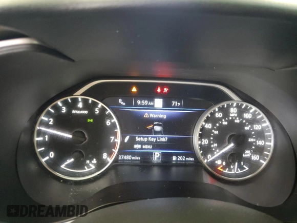 2023 Nissan Maxima SV with VIN 1N4AA6CV4PC510717, listed as a Copart auction lot 62238885 with 37,480 mi miles and Salvage title. Bid and sale history available at DreamBid. Image 9.