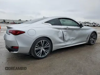 2017 Infiniti Q60 2.0t with VIN JN1CV7EL5HM321257, listed as a Copart auction lot 37677424 with 53,653 mi miles and Salvage Title. Bid and sale history available at DreamBid. Image 3.
