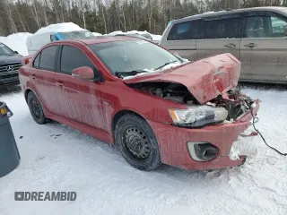 2016 Mitsubishi Lancer SE with VIN JA32V2FW4GU601351, listed as a Copart auction lot 45385585 with 0 mi miles and Salvage Title. Bid and sale history available at carsss.com. Image 4.