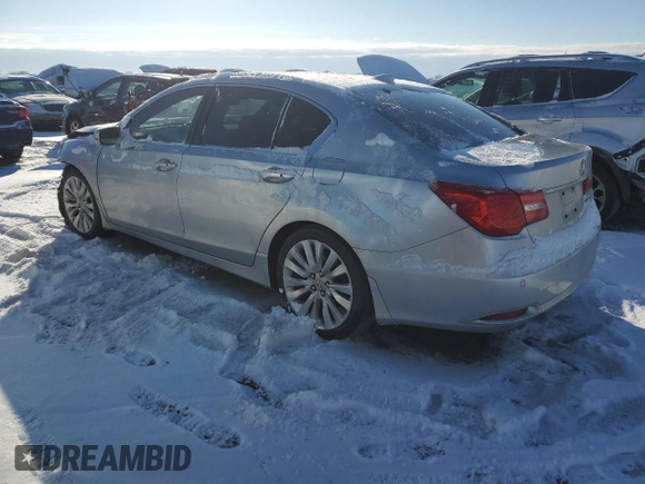 2014 Acura RLX Advance with VIN JH4KC1F98EC003695, listed as a Copart auction lot 41734995 with 271,032 mi miles and Salvage title. Bid and sale history available at DreamBid. Image 2.