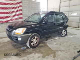 2005 Kia Sportage LX with VIN KNDJE723X57131795, listed as a Copart auction lot 79035214 with 146,746 mi miles and Salvage Title. Bid and sale history available at carsss.com. Image 1.