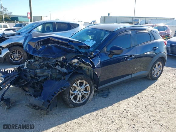 2017 Mazda CX-3 Sport with VIN JM1DKFB73H0159678, listed as a IAAI auction lot 40953743 with 99,696 mi miles. Bid and sale history available at carsss.com. Image 18.