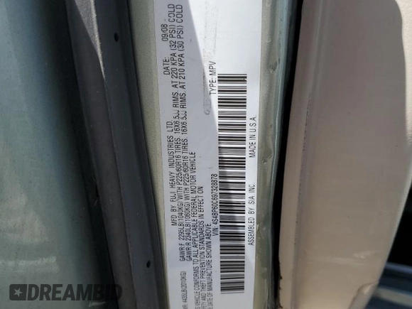 2009 Subaru Outback с VIN 4S4BP60C697328878, выставлен на аукционе Copart как лот 57329025 с пробегом 142 036 миль миль и Чистый • Clean title. История ставок и продаж доступна на DreamBid. Изображение 12.