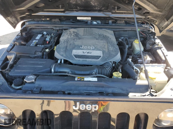 2014 Jeep Wrangler Unlimited Rubicon X with VIN 1C4HJWFG8EL119654, listed as a Copart auction lot 46699055 with 148,412 mi miles and Salvage title. Bid and sale history available at DreamBid. Image 12.