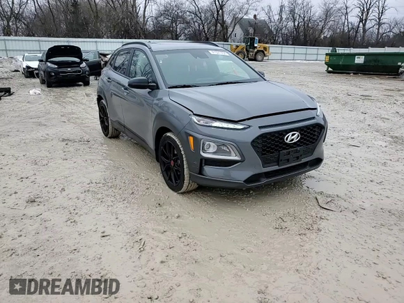 2021 Hyundai Kona Night Edition with VIN KM8K6CA54MU686606, listed as a Copart auction lot 41021354 with 17,769 mi miles and Salvage Title. Bid and sale history available at DreamBid. Image 11.