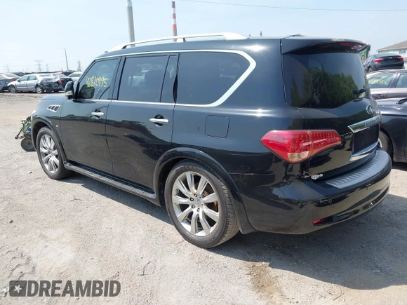 2014 Infiniti QX80 with VIN JN8AZ2NEXE9064144, listed as a IAAI auction lot 42810995 with 210,231 mi miles and . Bid and sale history available at DreamBid. Image 3.