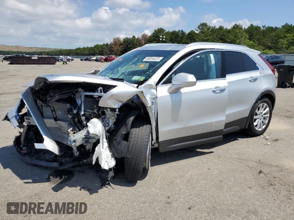 2022 Cadillac XT4 AWD Luxury with VIN 1GYFZBR45NF118075, listed as a Copart auction lot 58654423 with 1,982 mi miles and . Bid and sale history available at carsss.com. Image 1.