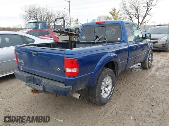 2009 Ford Ranger XLT with VIN 1FTZR45E99PA02617, listed as a IAAI auction lot 41508620 with 127,331 mi miles. Bid and sale history available at carsss.com. Image 4.