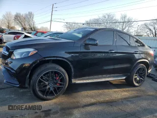 2019 Mercedes-Benz GLE 63 S AMG z VIN 4JGED7FB9KA155893, wystawiony jako Copart lot #48064575 z przebiegiem 45 090 mil mil oraz Szkoda całkowita • Salvage title. Historia ofert i sprzedaży dostępna na DreamBid. Obrazek 1.