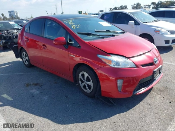 2012 Toyota Prius One with VIN JTDKN3DU2C1613597, listed as a IAAI auction lot 41555957 with NaN miles. Bid and sale history available at carsss.com. Image 1.