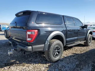 2022 Ford F-150 Raptor with VIN 1FTFW1RG5NFC08605, listed as a Copart auction lot 46548345 with 104,641 mi miles and Salvage Title. Bid and sale history available at carsss.com. Image 3.